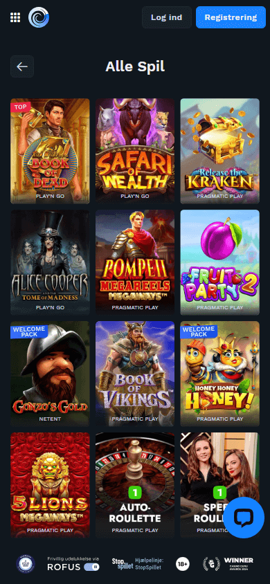 Casongo_Casino_game_gallery_mobile