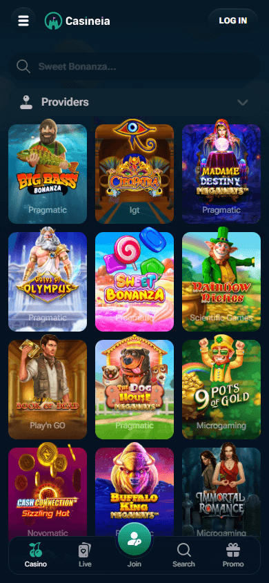 Casineia_Casino_game_gallery_mobile