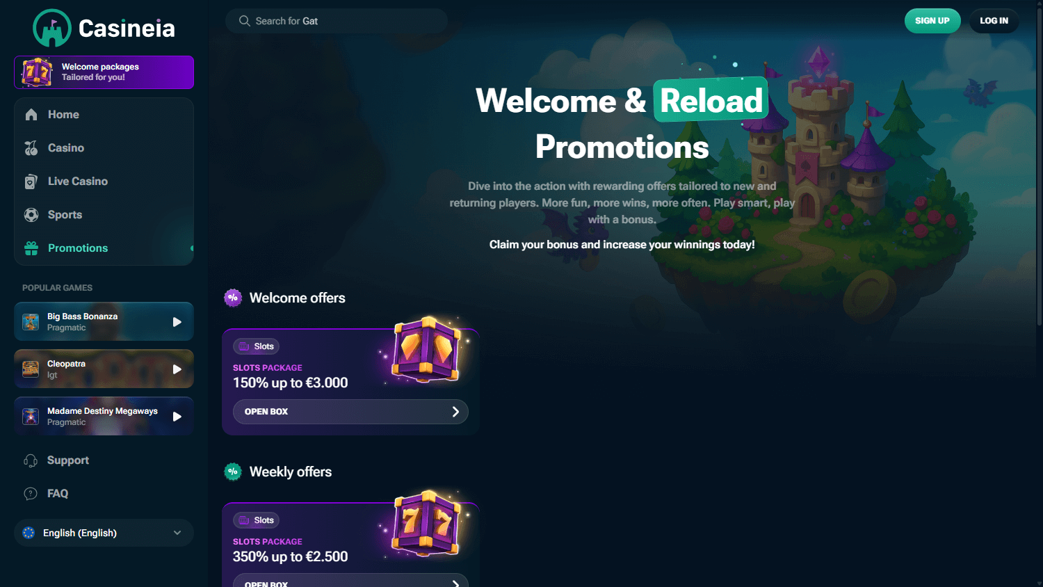 Casineia_Casino_promotions_desktop