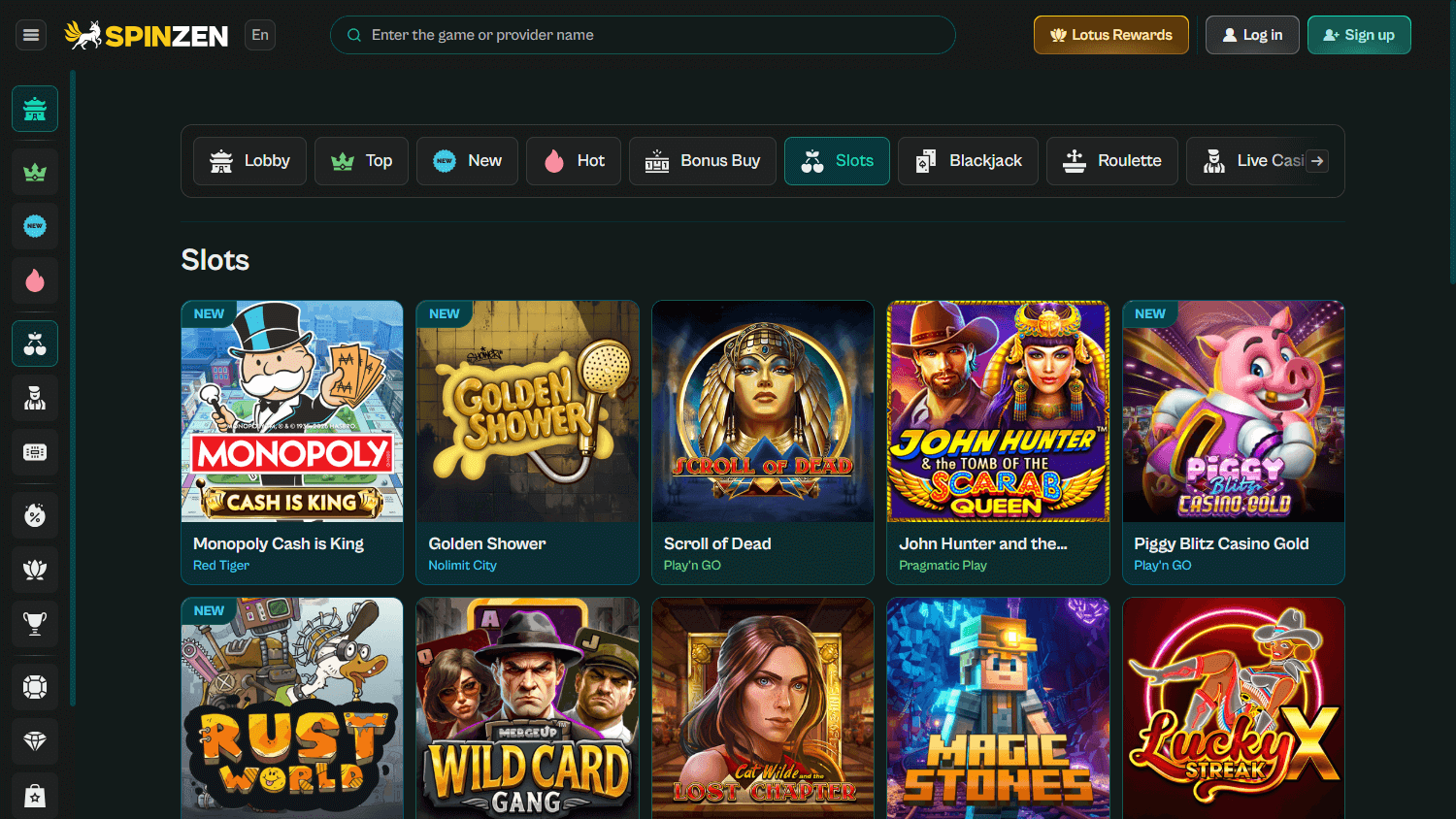 Spinzen_Casino_game_gallery_desktop