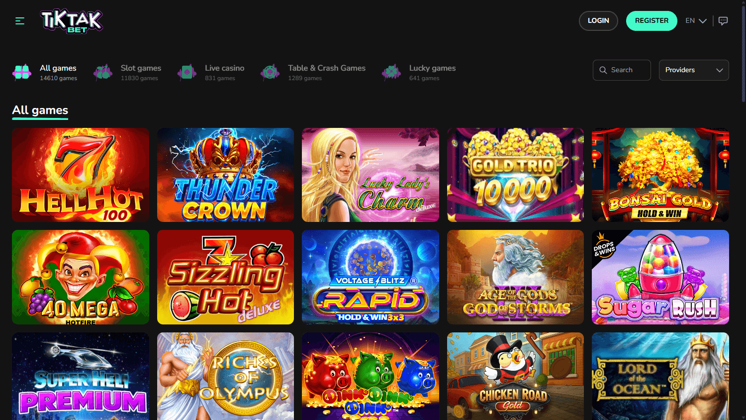 TikTak_Bet_Casino_game_gallery_desktop