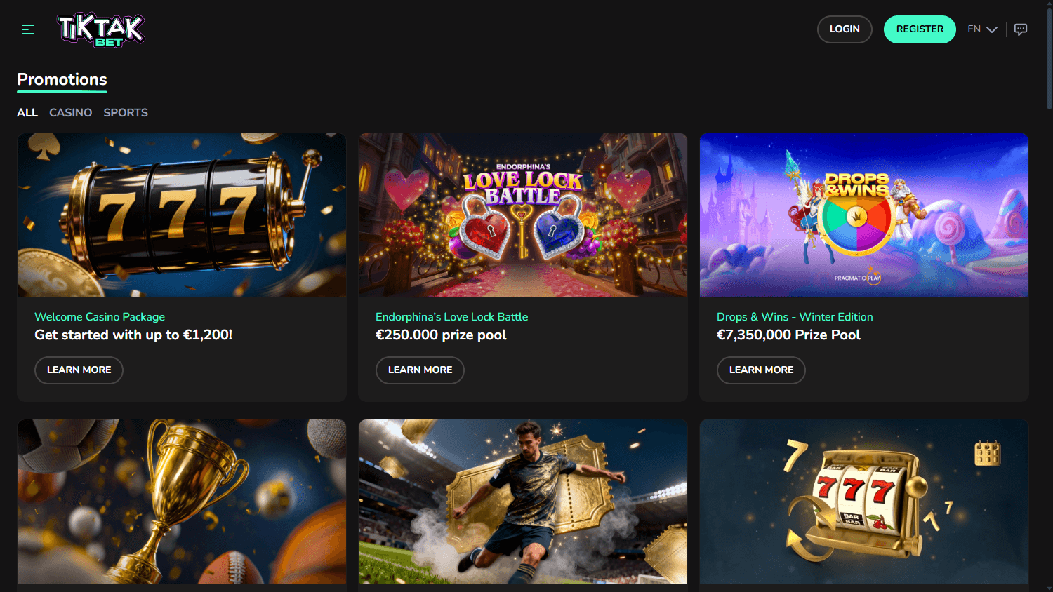 TikTak_Bet_Casino_promotions_desktop