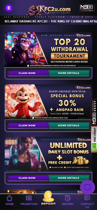 KFC2u_Casino_promotions_mobile