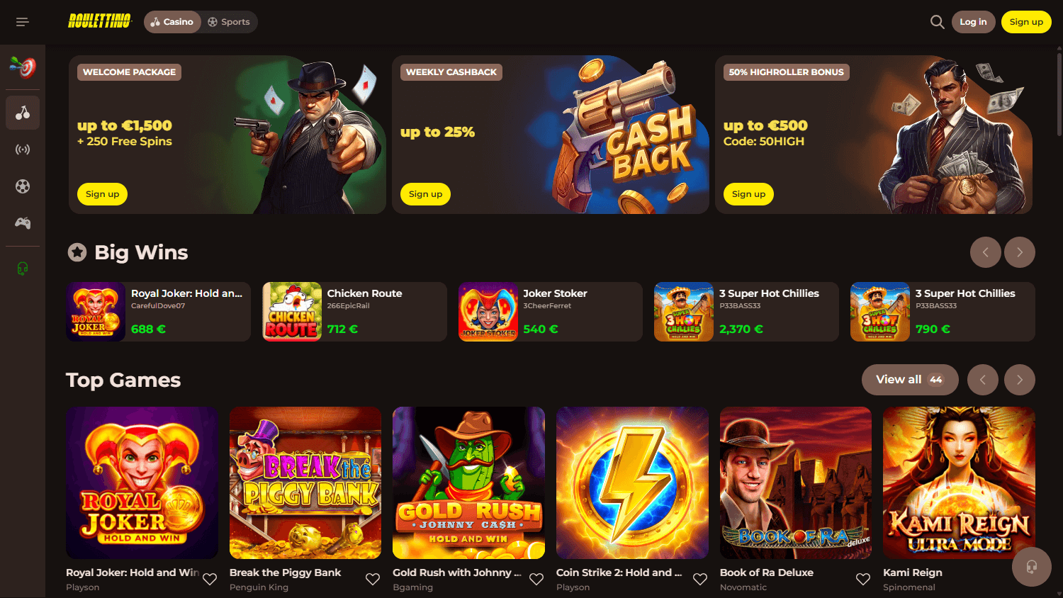 Roulettino_Casino_homepage_desktop