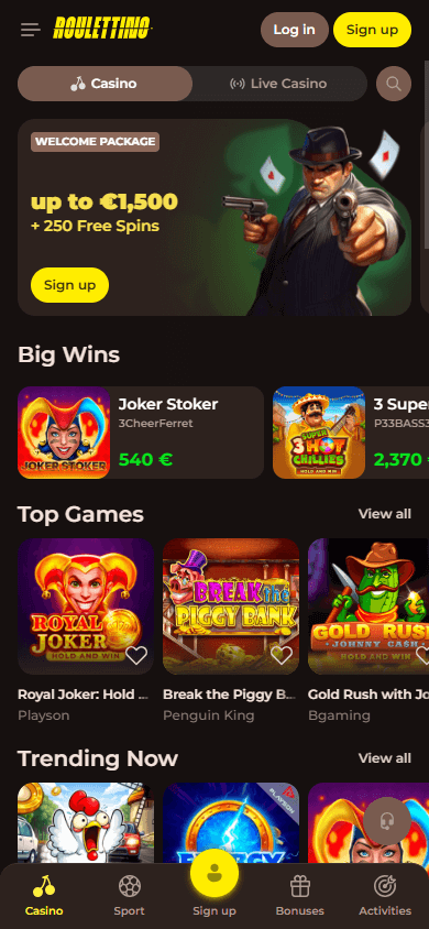 Roulettino_Casino_homepage_mobile