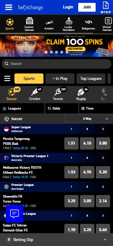 BetXchange_Casino_homepage_mobile