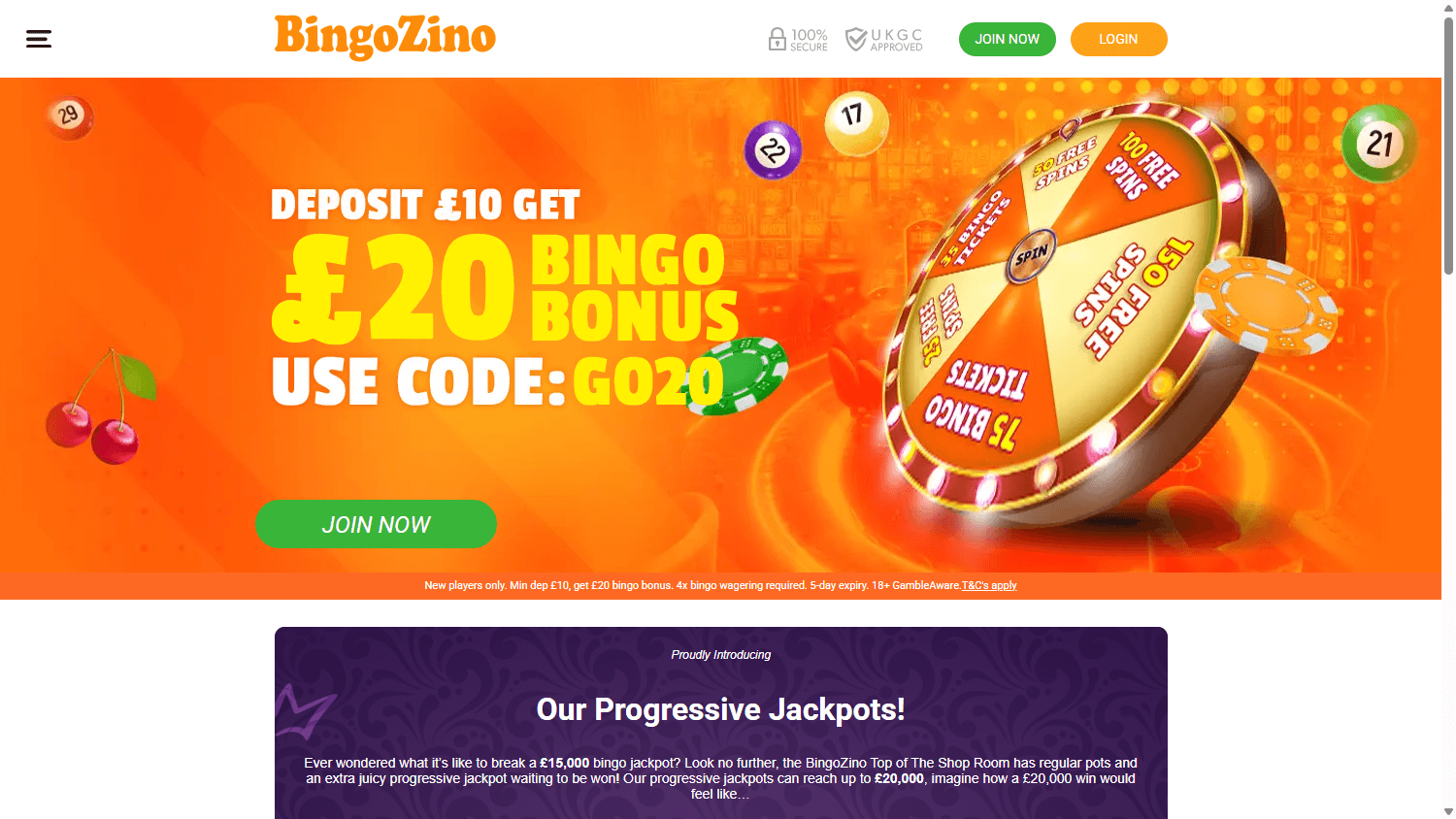 BingoZino_Casino_homepage_desktop