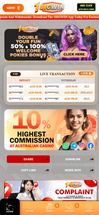 1BigWin_Casino_homepage_mobile