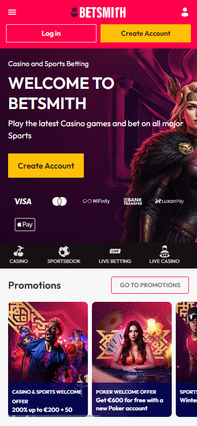Betsmith_Casino_homepage_mobile