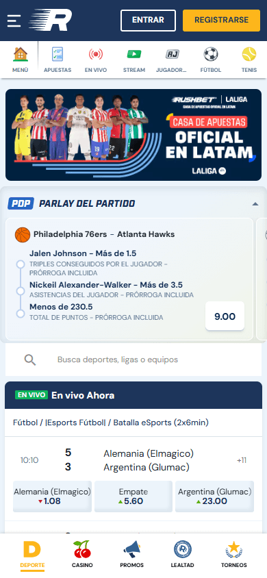 RushBet_Casino_CO_homepage_mobile