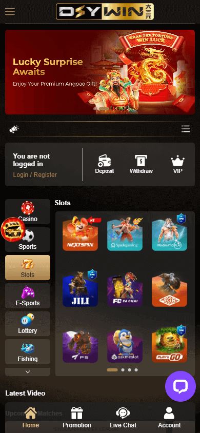 DSYWIN_Casino_homepage_mobile