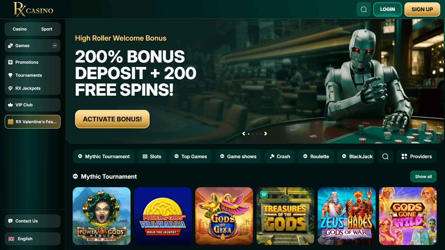 RX_Casino_homepage_desktop
