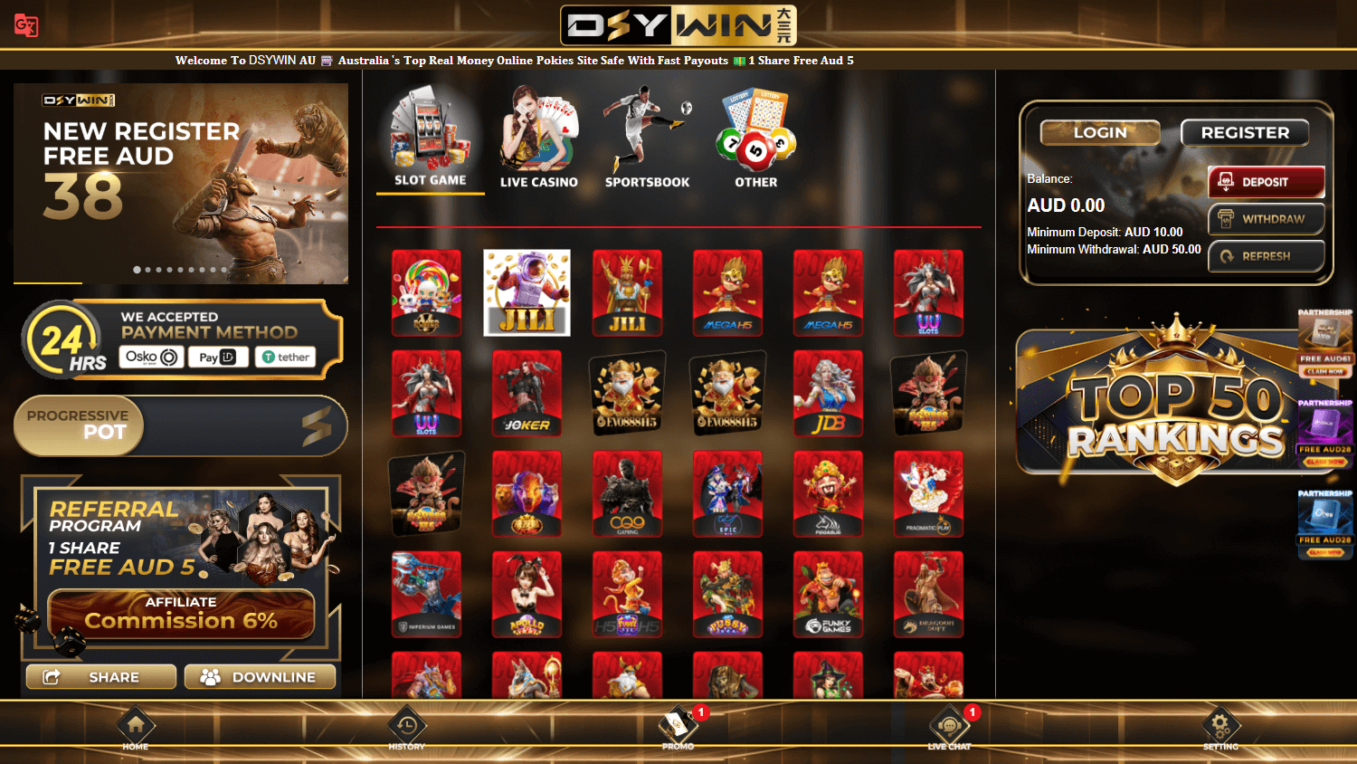 DSYWIN_AU_Casino_homepage_desktop