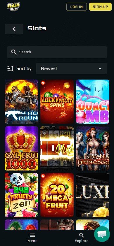 FlashBetza_Casino_game_gallery_mobile