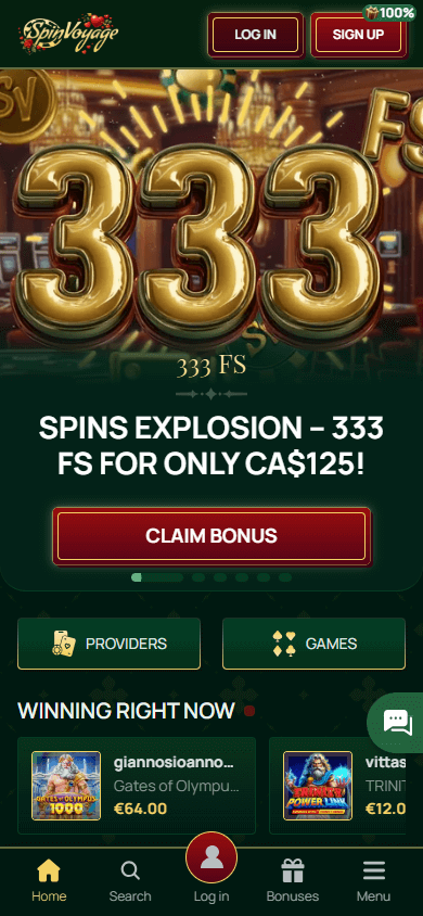 SpinVoyage_Casino_homepage_mobile