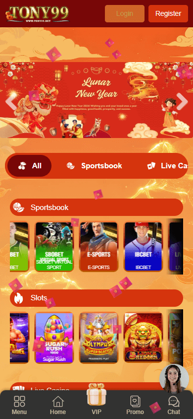 Tony99_Casino_homepage_mobile