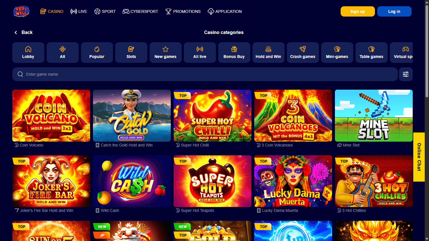 VeryWell_Casino_game_gallery_desktop