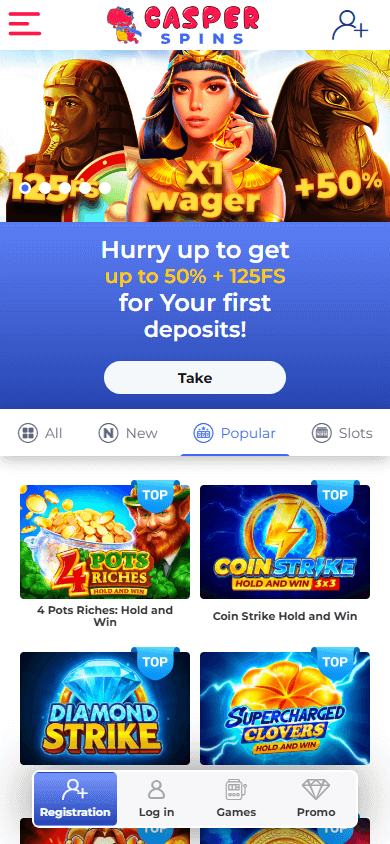 Casper_Spins_Casino_homepage_mobile