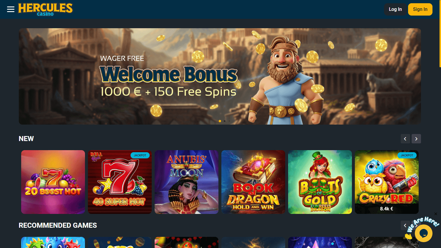 Hercules_Casino_homepage_desktop