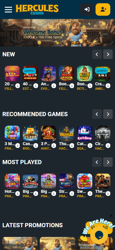 Hercules_Casino_homepage_mobile