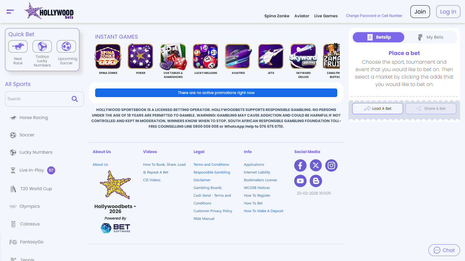 Hollywoodbets_Casino_ZA_promotions_desktop