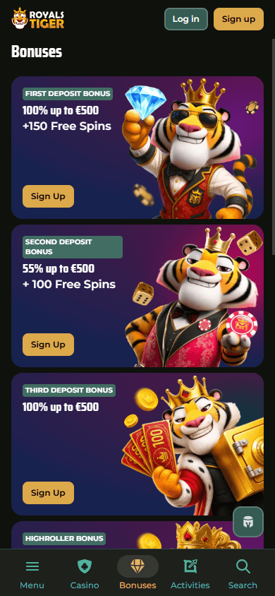 Royals_Tiger_Casino_promotions_mobile
