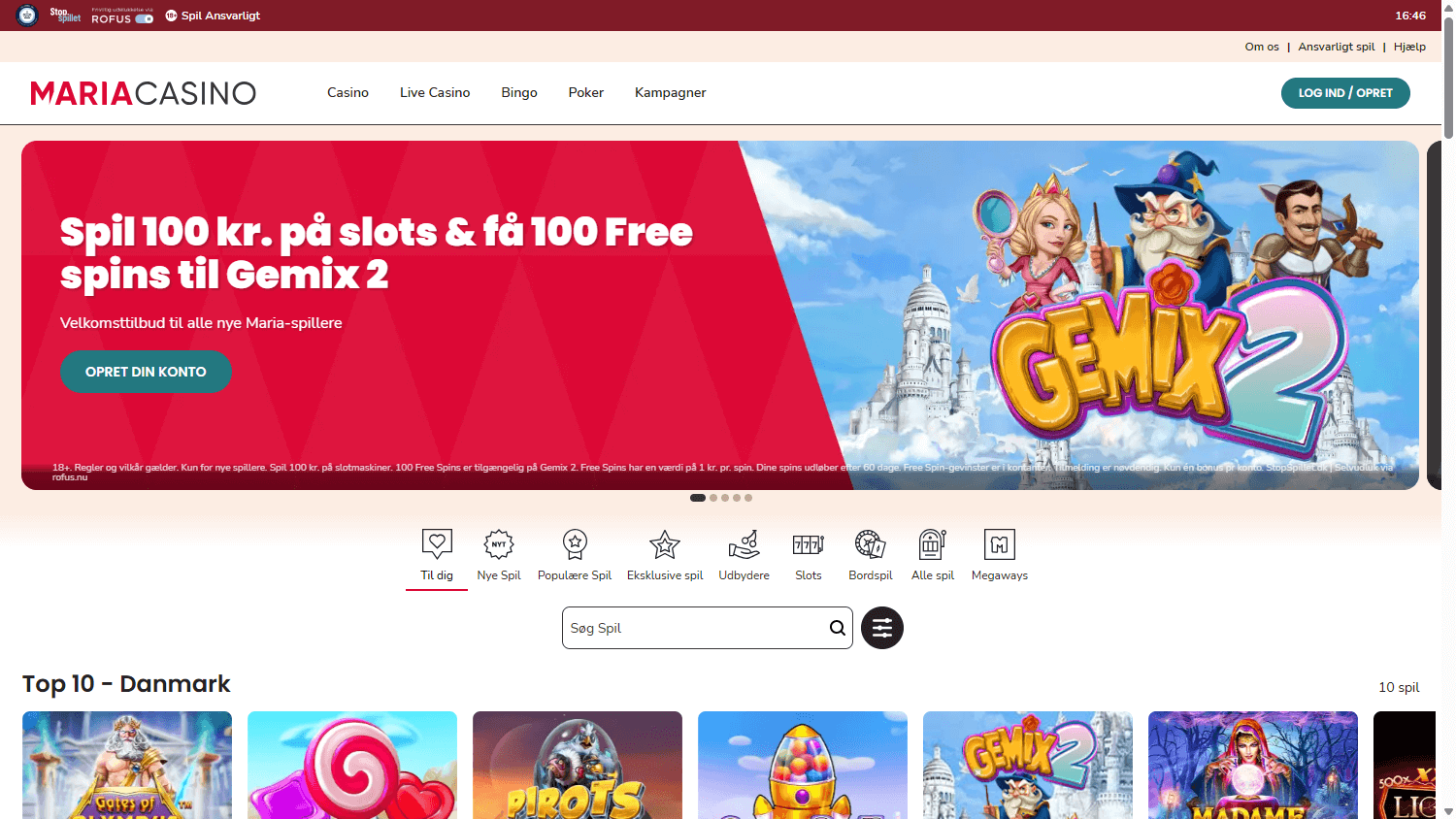 Maria_Casino_DK_homepage_desktop