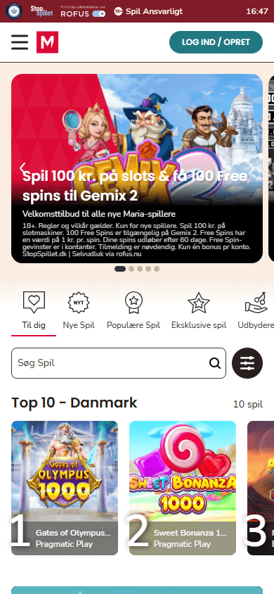 Maria_Casino_DK_homepage_mobile