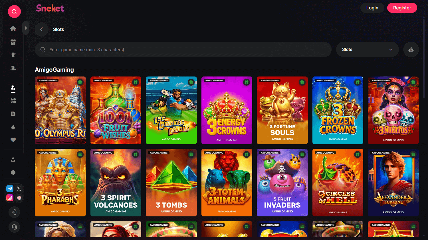 Sneket_Casino_game_gallery_desktop