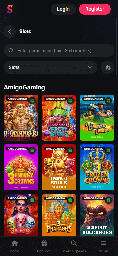 Sneket_Casino_game_gallery_mobile