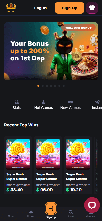 MineBit_Casino_homepage_mobile