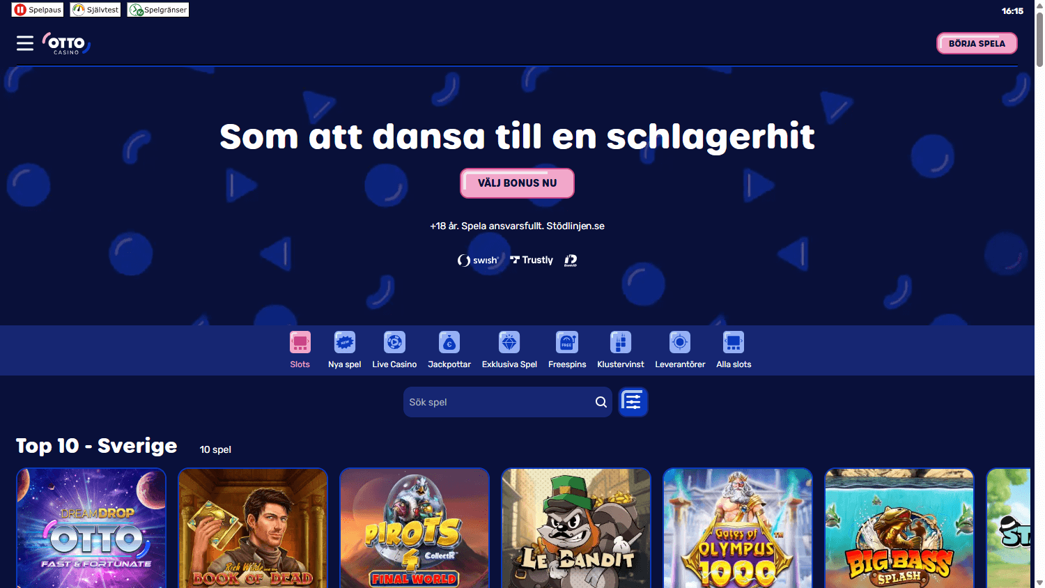 Otto_Casino_SE_homepage_desktop