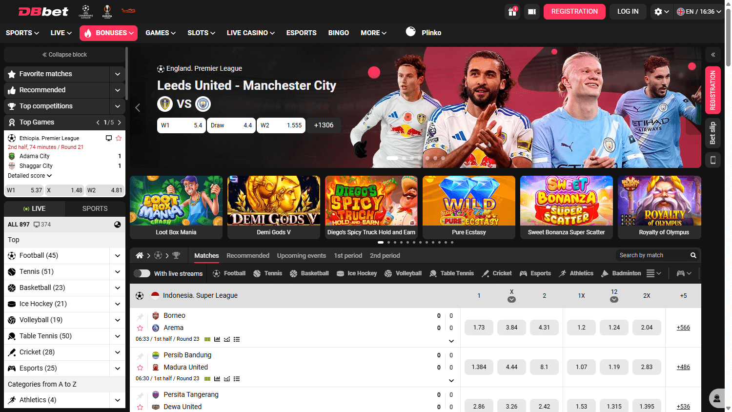DBbet_Casino_homepage_desktop