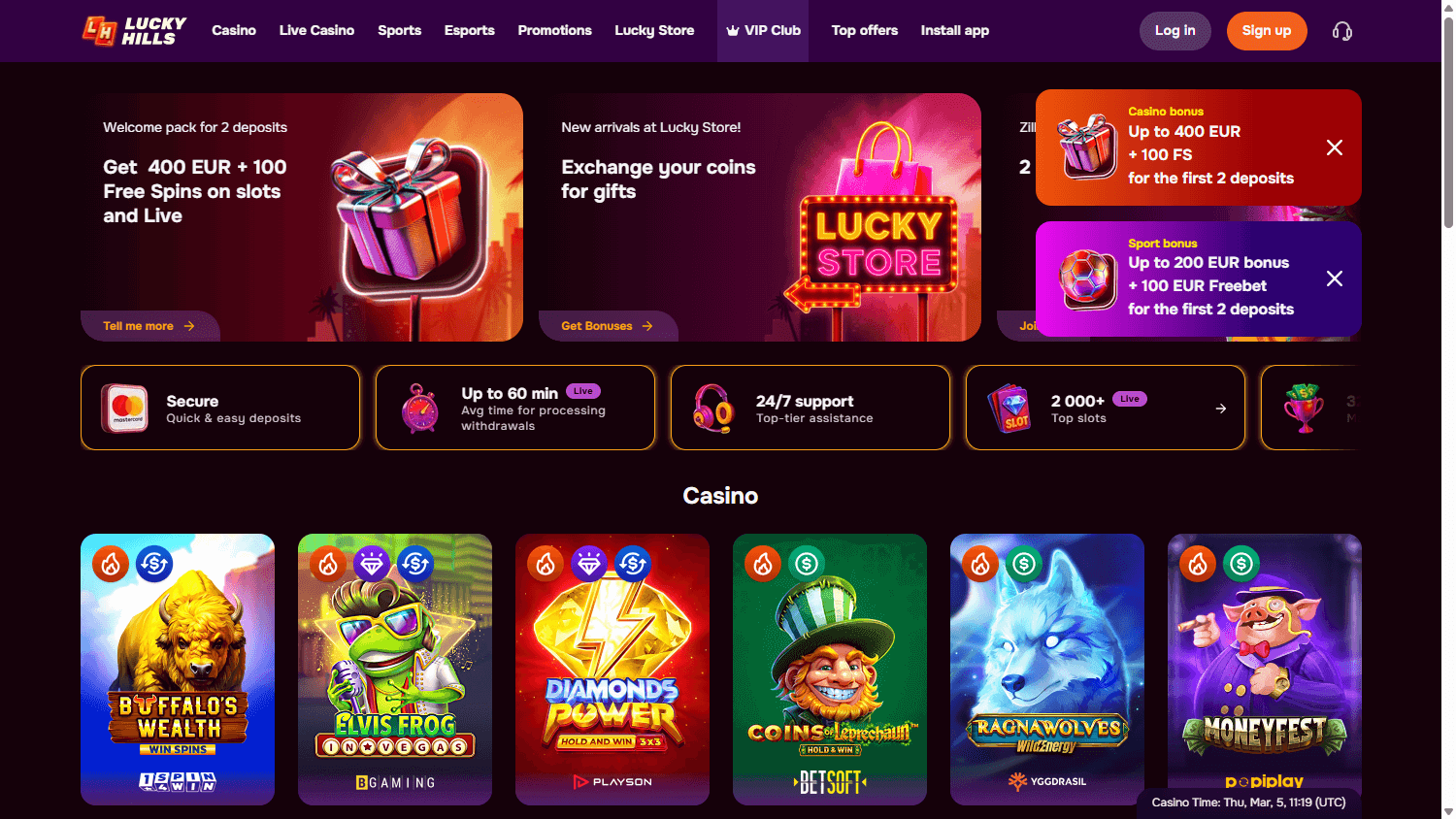 luckyhills_casino_homepage_desktop