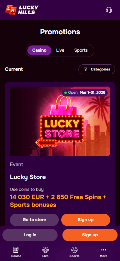 luckyhills_casino_promotions_mobile