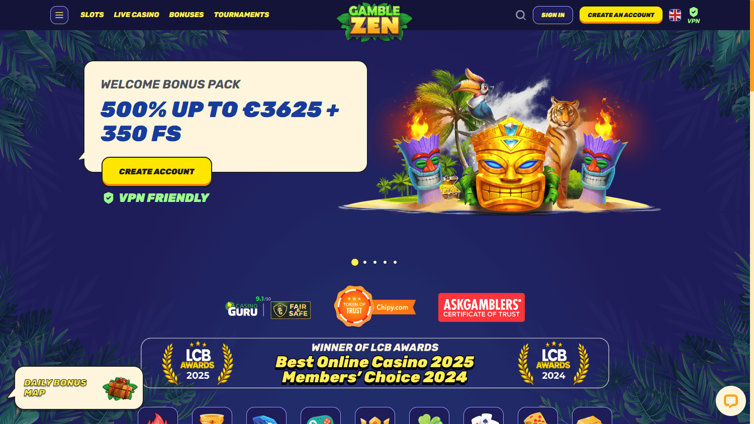 gamblezen_casino_homepage_desktop