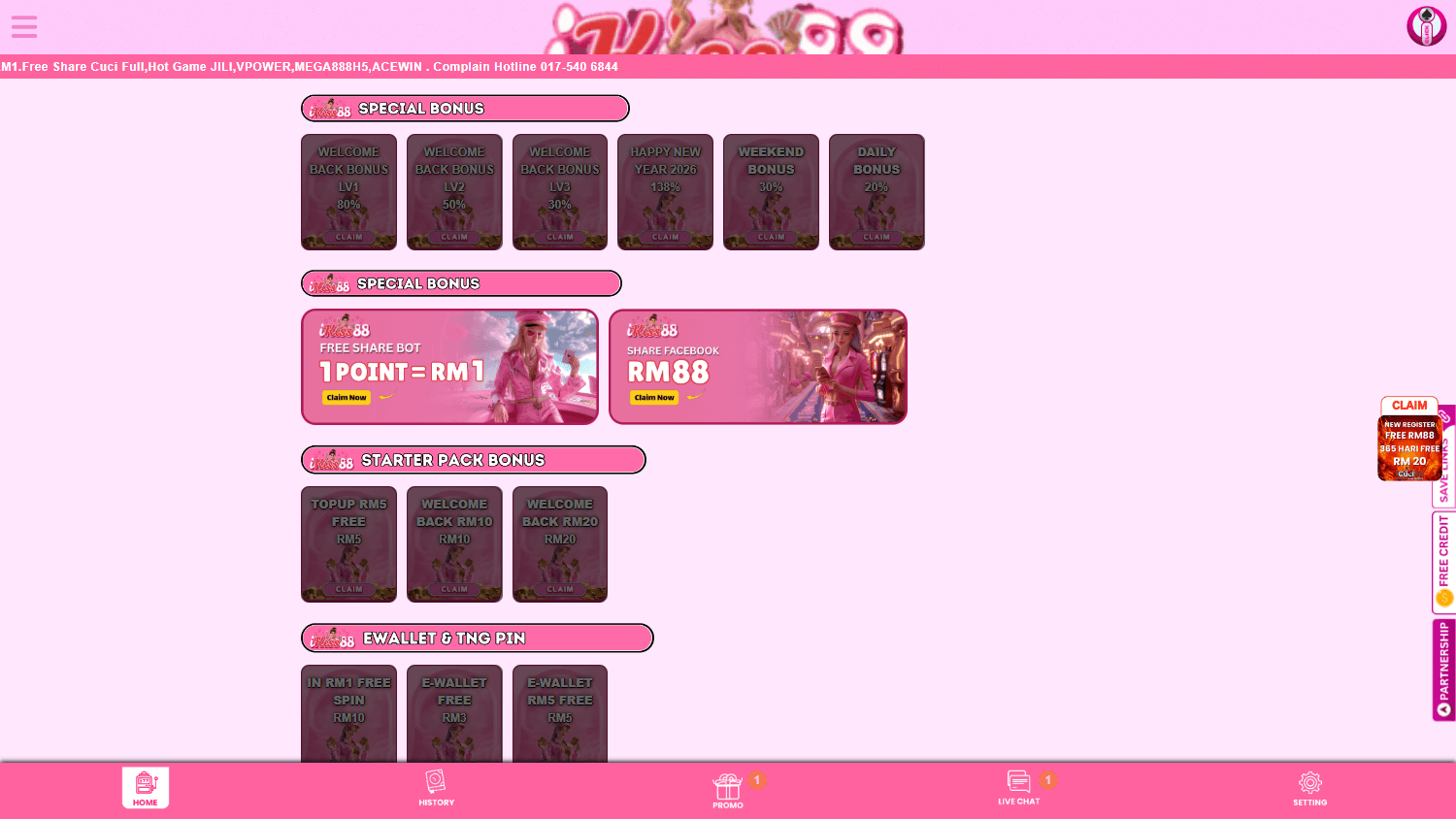 ikiss88_casino_promotions_desktop