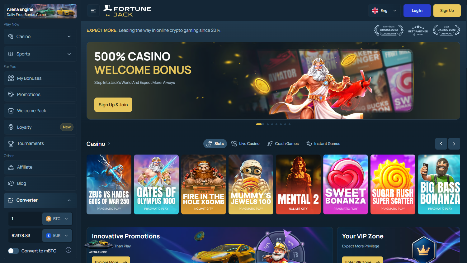 fortunejack_casino_homepage_desktop
