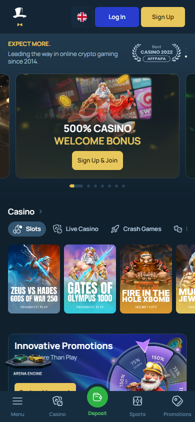 fortunejack_casino_homepage_mobile
