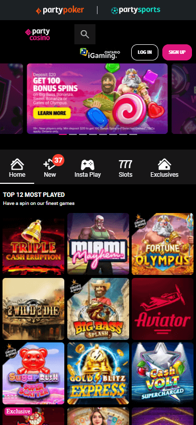 Party_Casino_Ontario_homepage_mobile