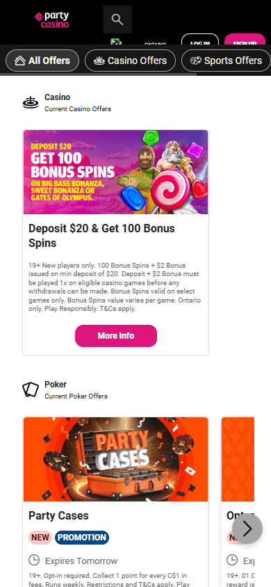 Party_Casino_Ontario_promotions_mobile