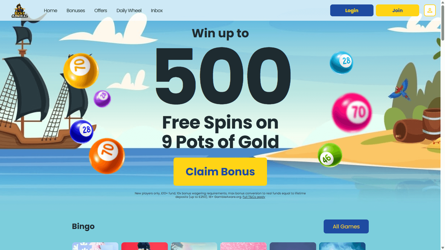 Lucky_Admiral_Casino_homepage_desktop