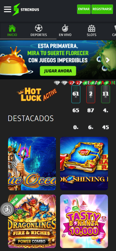 Strendus_Casino_homepage_mobile