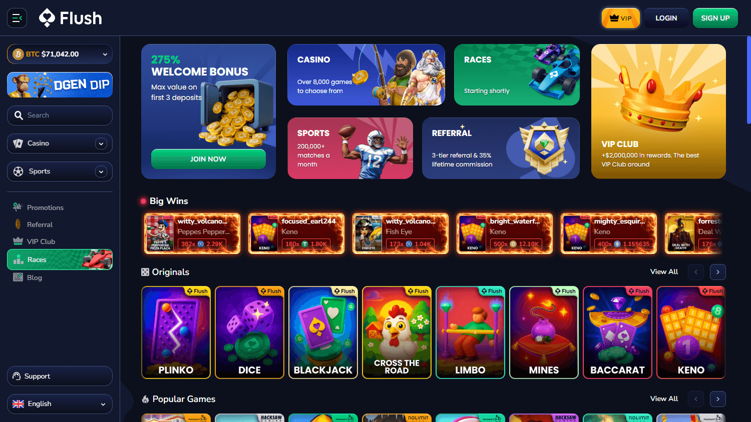 flush_casino_homepage_desktop