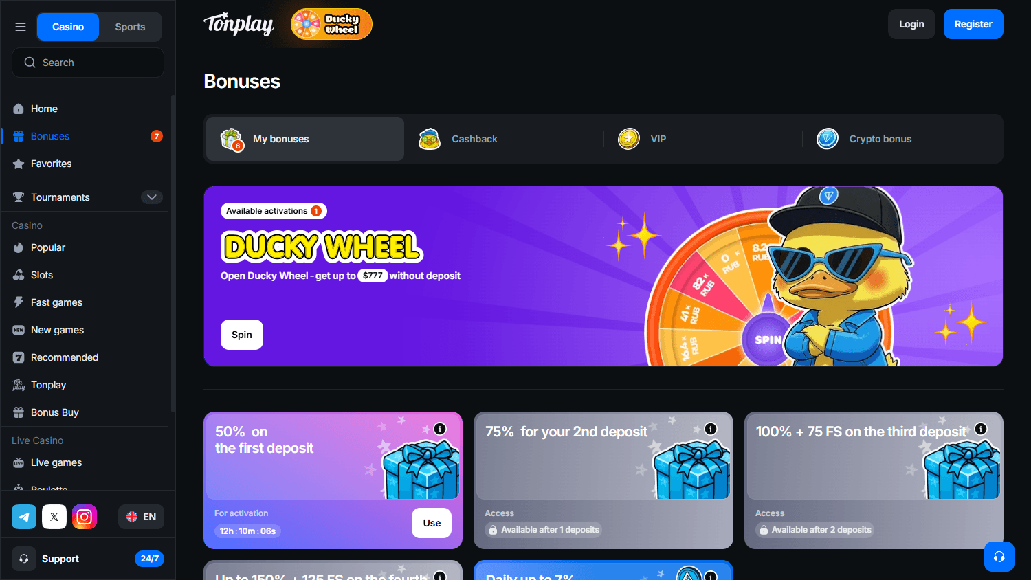 Tonplay_Casino_promotions_desktop