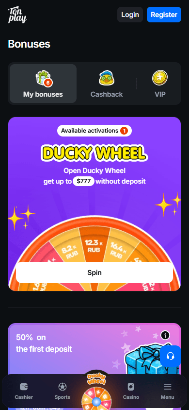 Tonplay_Casino_promotions_mobile