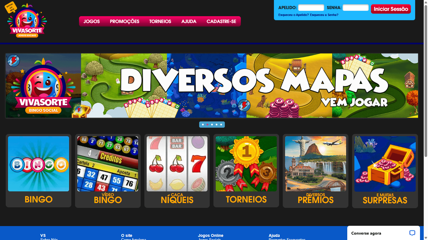 viva_sorte_casino_homepage_desktop