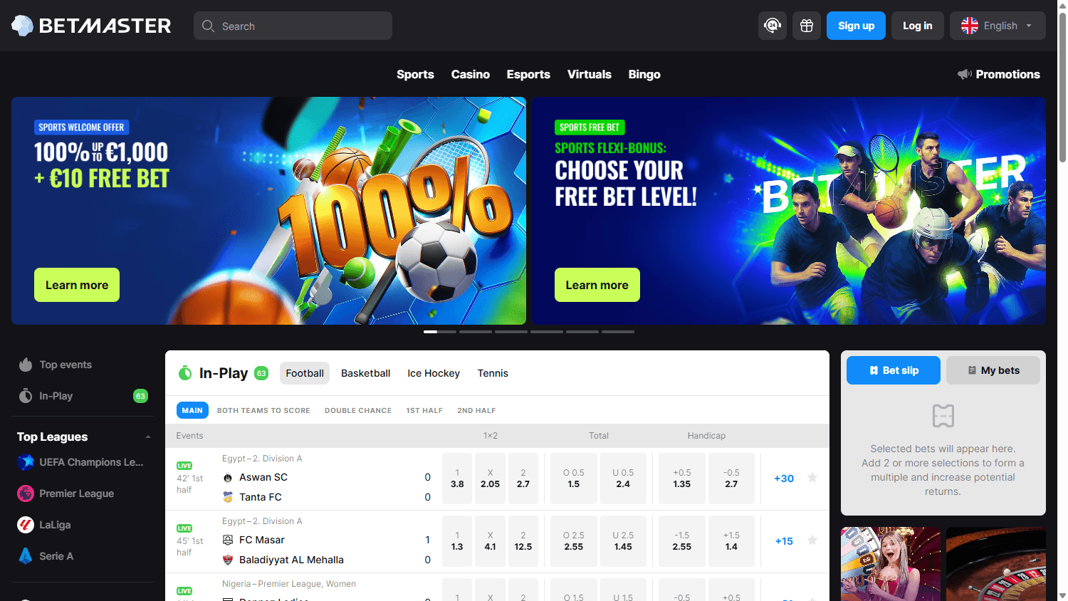 Betmaster_Casino_homepage_desktop