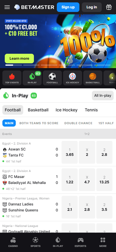 Betmaster_Casino_homepage_mobile