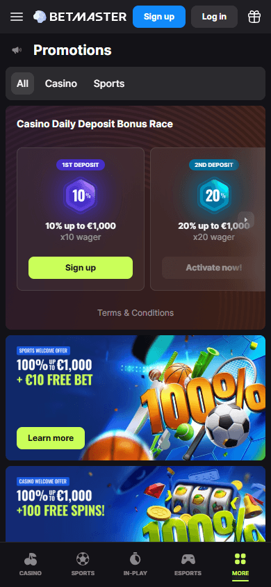 Betmaster_Casino_promotions_mobile
